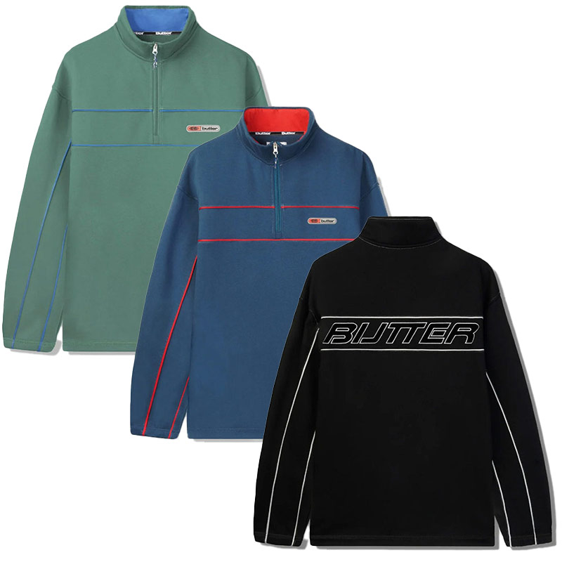 Butter Goods(バターグッズ)/ PIPE 1/4 ZIP PULLOVER -3.COLOR-