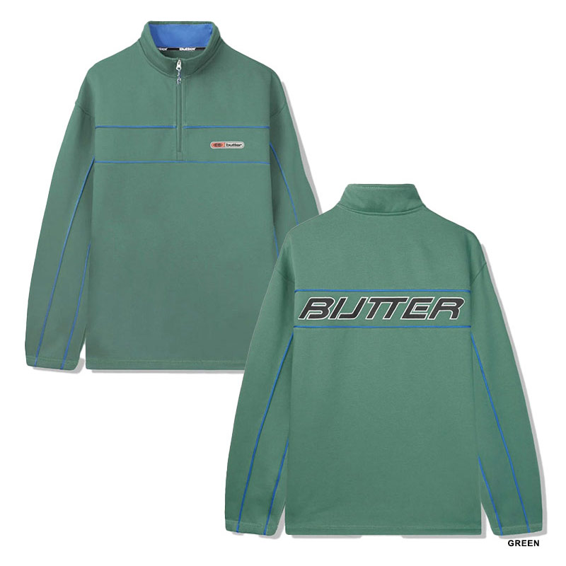 Butter Goods(バターグッズ)/ PIPE 1/4 ZIP PULLOVER -3.COLOR-