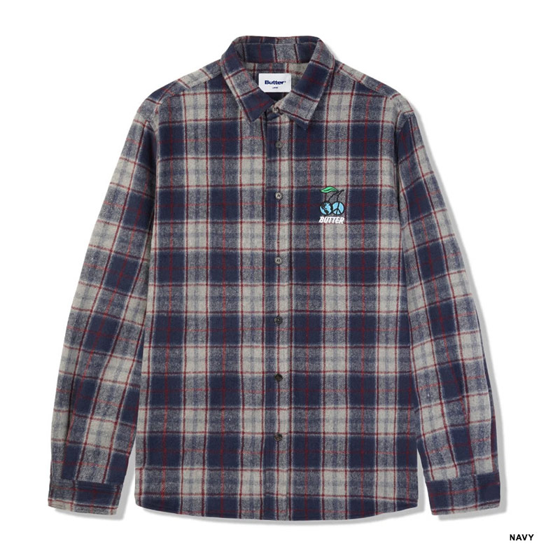 Butter Goods(バターグッズ)/ CHERRY FLANNEL SHIRT -2.COLOR-