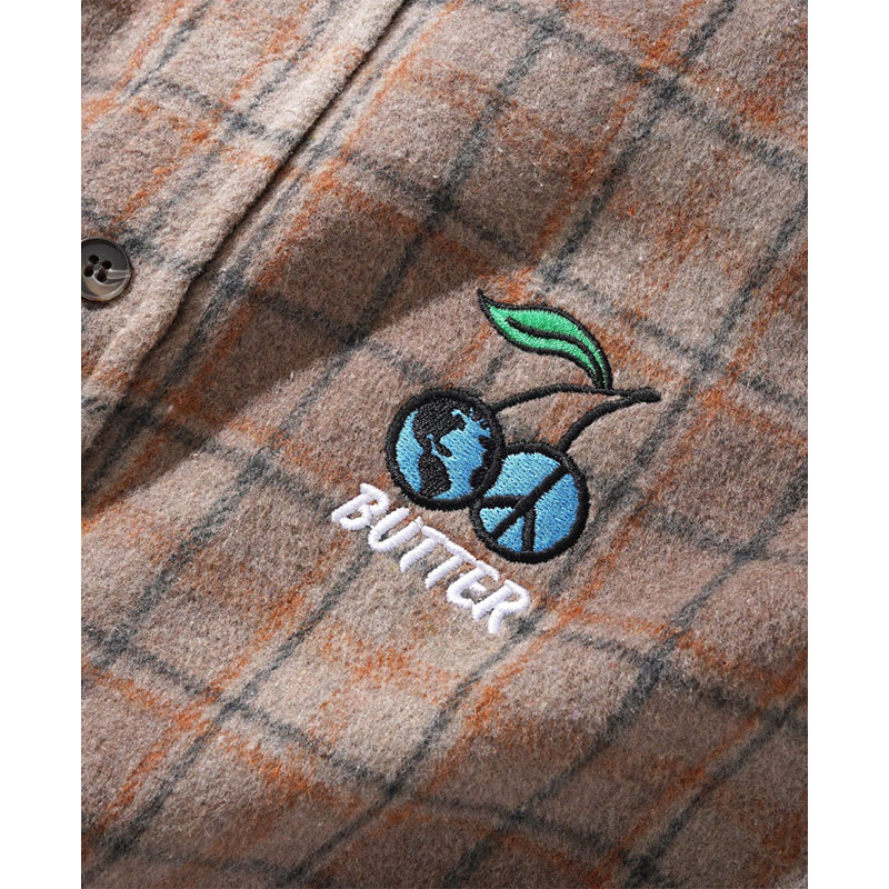 Butter Goods(バターグッズ)/ CHERRY FLANNEL SHIRT -2.COLOR-