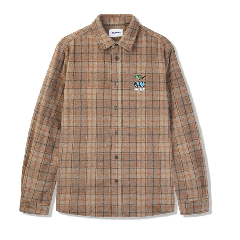 Butter Goods(バターグッズ)/ CHERRY FLANNEL SHIRT -2.COLOR-(BEIGE)