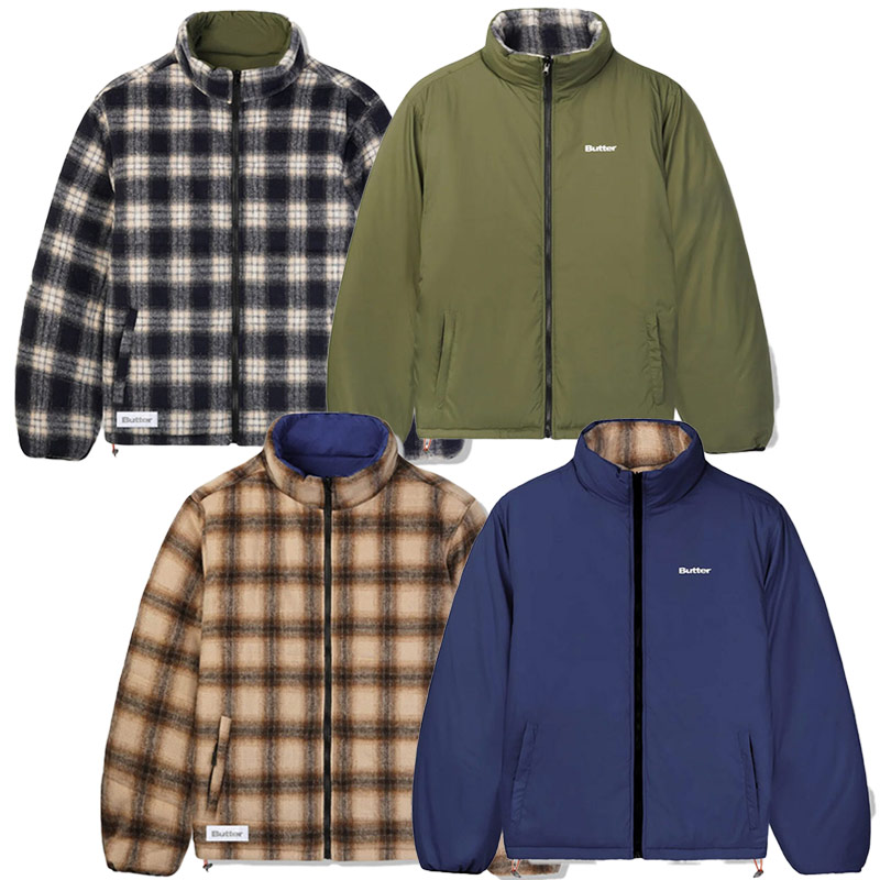 Butter Goods(バターグッズ)/ REVERSIBLE PLAID PUFFER JACKET -2.COLOR-