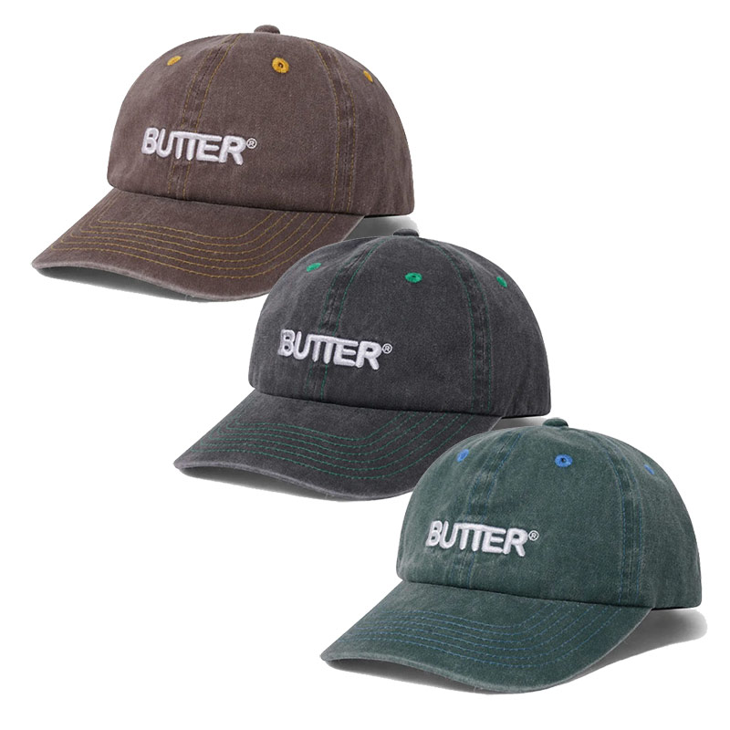 Butter Goods(バターグッズ)/ ROUNDED LOGO 6 PANEL CAP -3.COLOR-