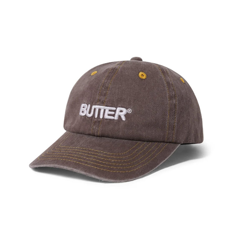 Butter Goods(バターグッズ)/ ROUNDED LOGO 6 PANEL CAP -3.COLOR-(W.BROWN)
