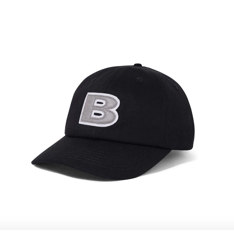 Butter Goods(バターグッズ)/ B LOGO 6 PANEL CAP -4.COLOR-(BLACK)