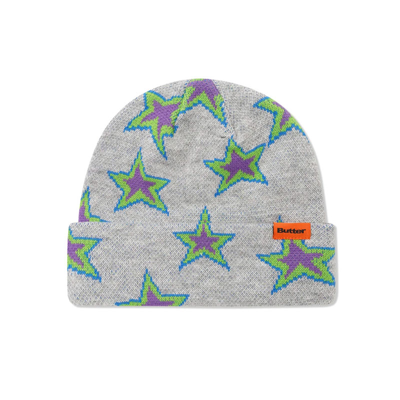 Butter Goods(バターグッズ)/ STAR BEANIE -3.COLOR-(GREY)