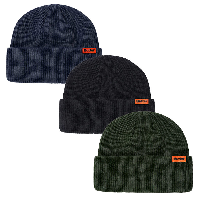 Butter Goods(バターグッズ)/ TALL WHARFIE BEANIE -3.COLOR-