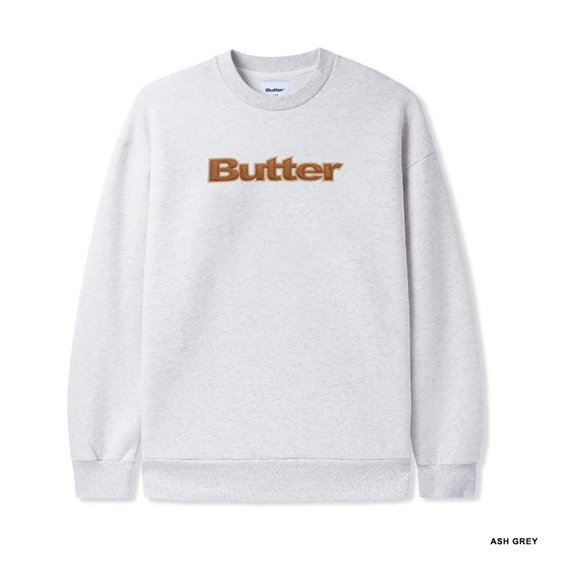 Butter Goods(バターグッズ)/ FELT LOGO APPLIQUE CREWNECK -4.COLOR-