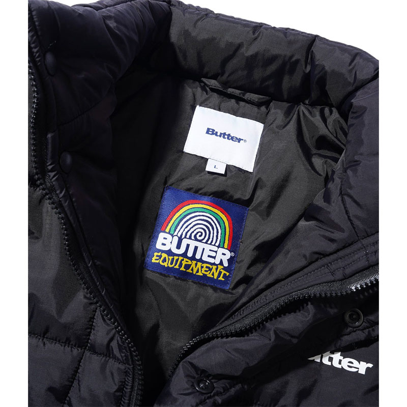 Butter Goods(バターグッズ)/ GRID PUFFER JACKET -BLACK-