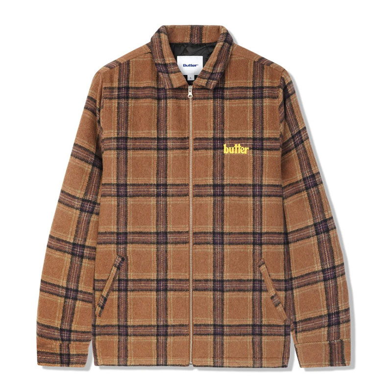 Butter Goods(バターグッズ)/ PLAID FLANNEL INSULATED OVERSHIRT -3.COLOR-(BROWN)