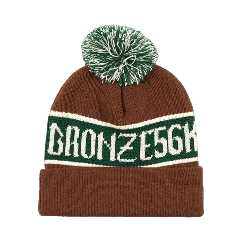 BRONZE 56K(ブロンズ)/ POOF BALL BEANIE -3.COLOR-(BROWN)