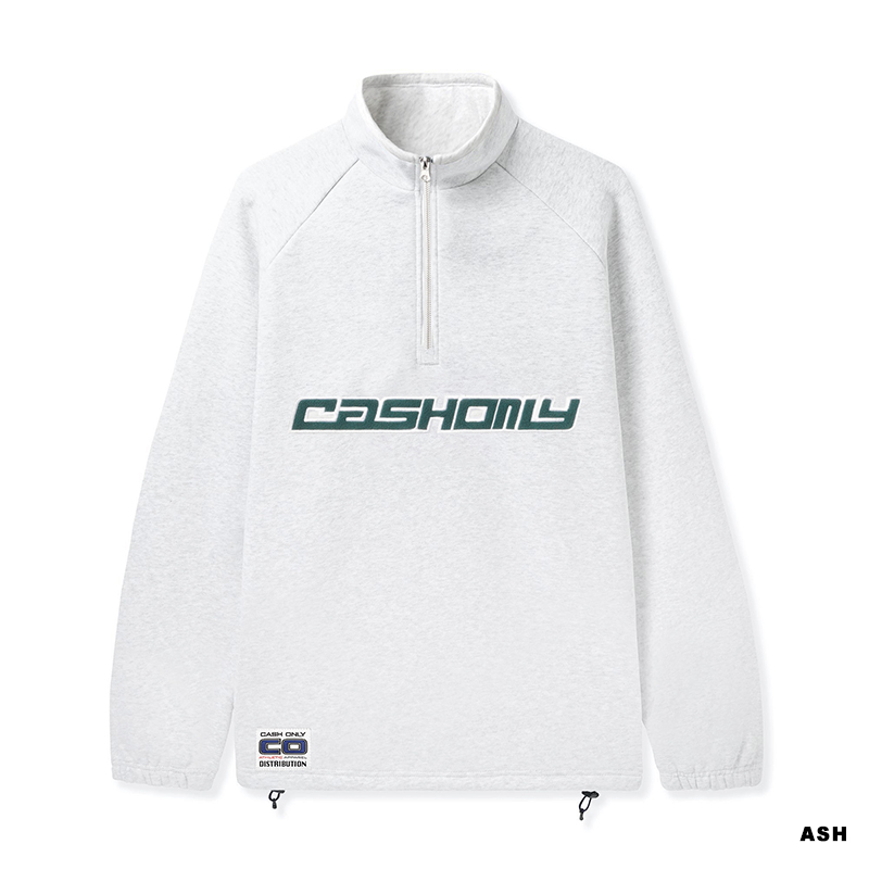 CASH ONLY(キャッシュオンリー)/ Track 1/4 Zip Pullover -2.COLOR-(ASH)