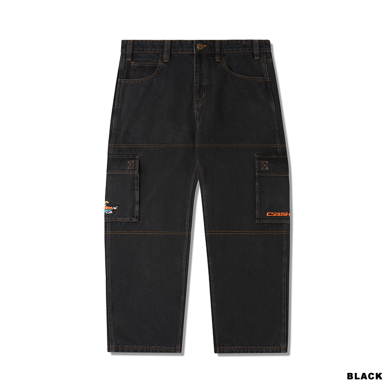 CASH ONLY(キャッシュオンリー)/ Aleka Cargo Jeans -2.COLOR-(BLACK)