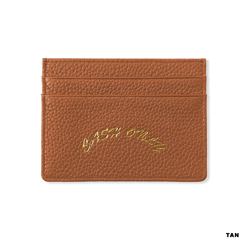 CASH ONLY(キャッシュオンリー)/ Leather Cardholder -3.COLOR-