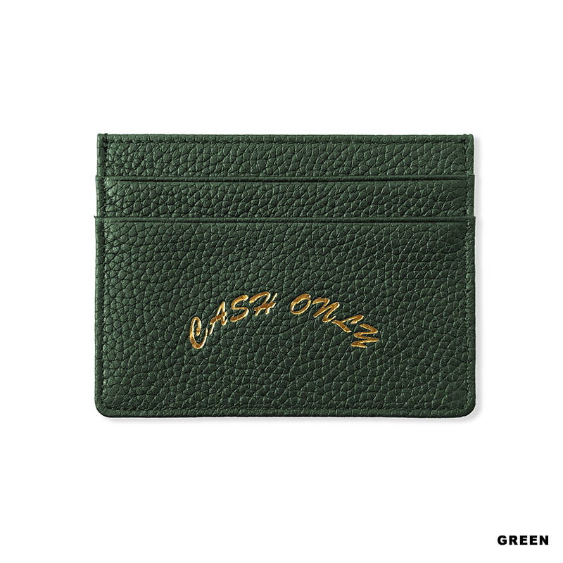 CASH ONLY(キャッシュオンリー)/ Leather Cardholder -3.COLOR-