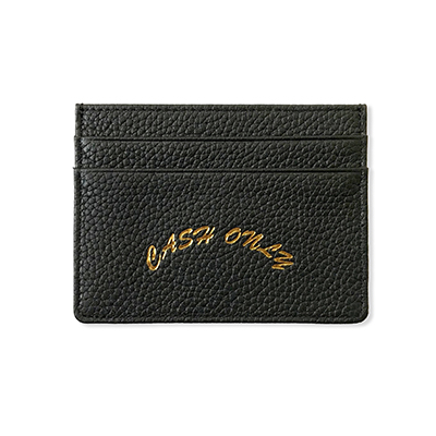 CASH ONLY(キャッシュオンリー)/ Leather Cardholder -3.COLOR-