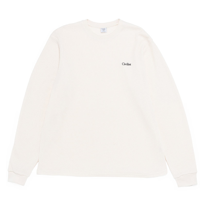 Civilist(シビリスト)/ Thermal Waffle Longsleeve -2.COLOR-(WHITE)