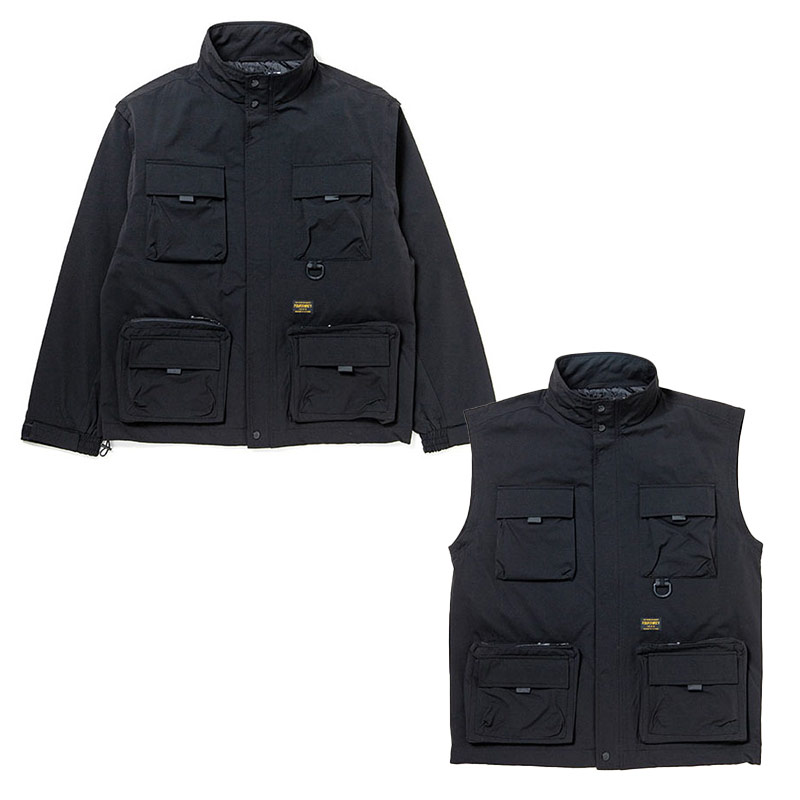 430(フォーサーティー)/ PAD FISH CONVERTIBLE JACKET -BLACK-