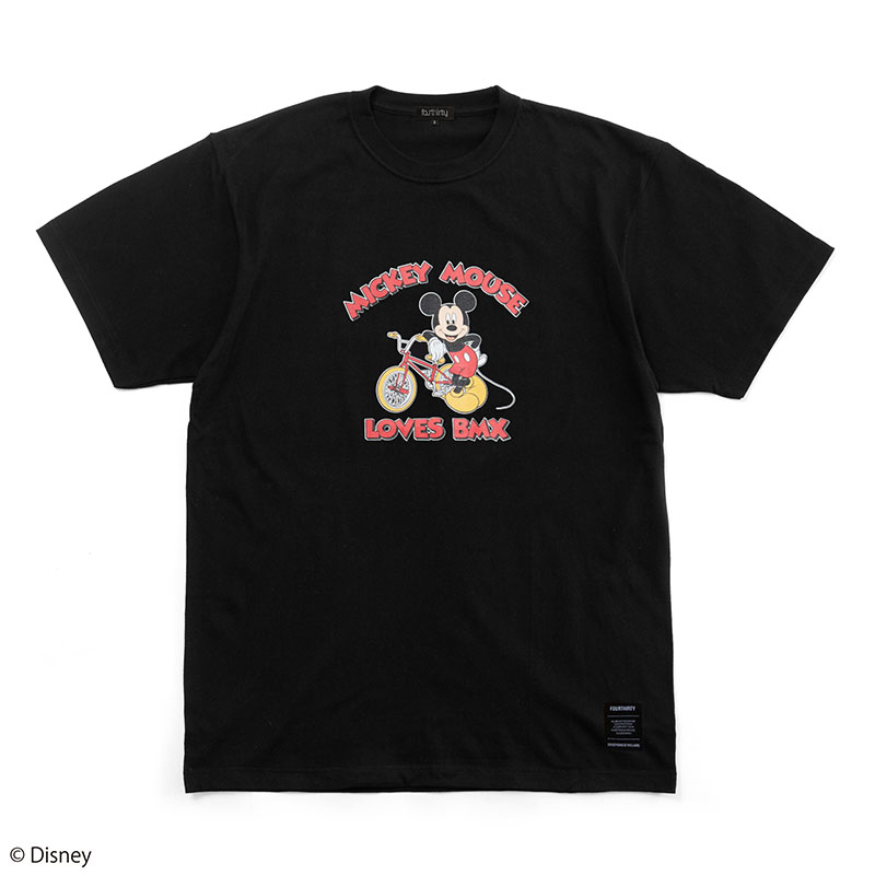 Disney  “MICKEY LOVES BMX”  S/S TEE/430(BLACK)