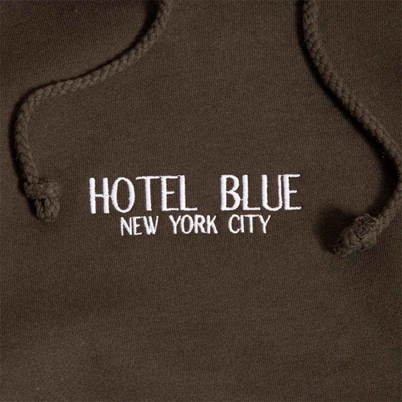 HOTEL BLUE(ホテルブルー）/ EMBROIDERED LOGO HOODY -2.COLOR-