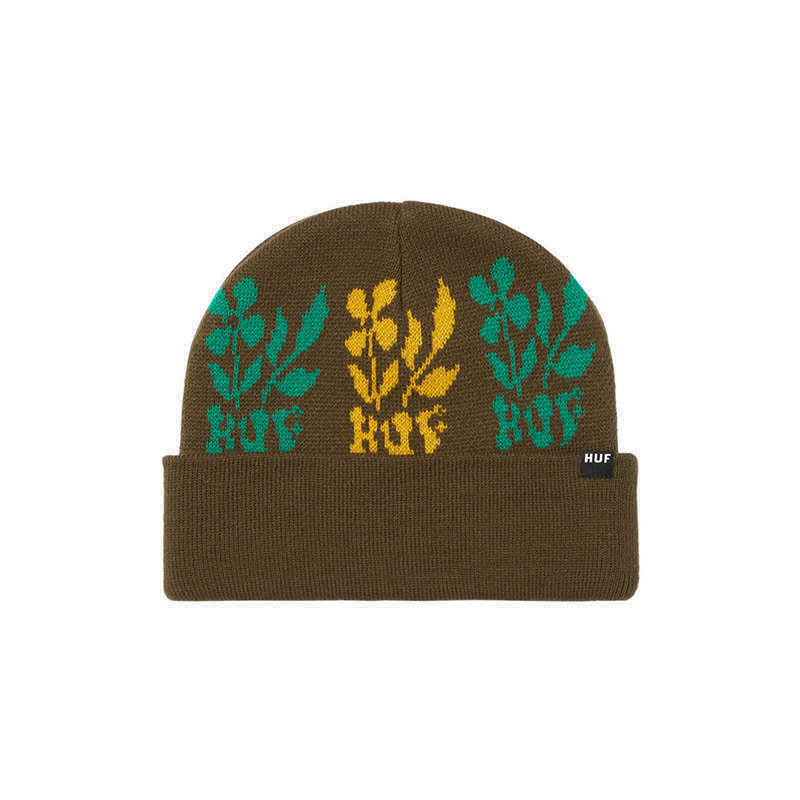 HUF(ハフ)/ BLOSSOM BEANIE -2.COLOR-(BROWN)