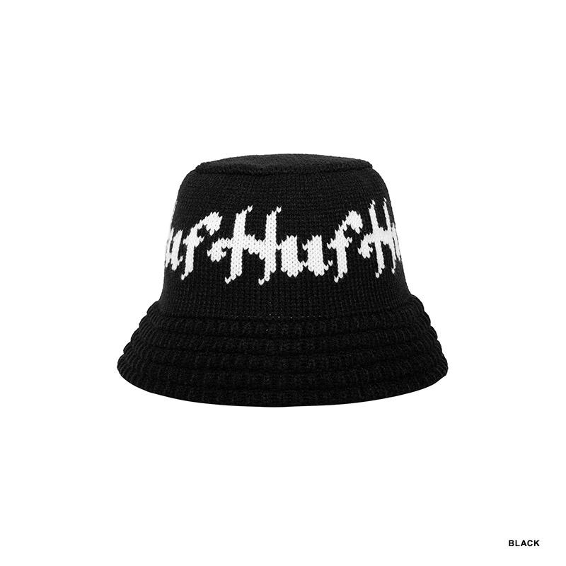 HUF(ハフ)/ HORUS KNIT BUCKET HAT -2.COLOR-(BLACK)