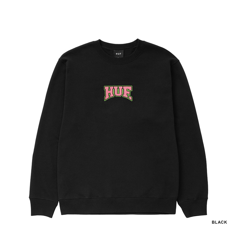 HUF(ハフ)/ HOME TEAM CREWNECK -2.COLOR-(BLACK)