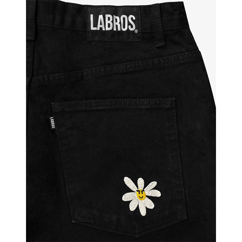 LABROS(ラブロス)/ Smart Daisy Baggy Jeans -BLACK-