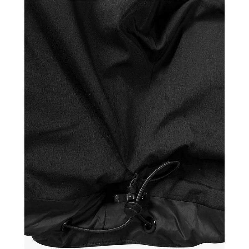 LABROS(ラブロス)/ Oval Logo Wavy Padded Jacket -BLACK-