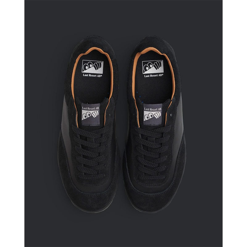 LAST RESORT AB（ラスト リゾート エービー）/ Suede Leather Lo -BLACK/BLACK-