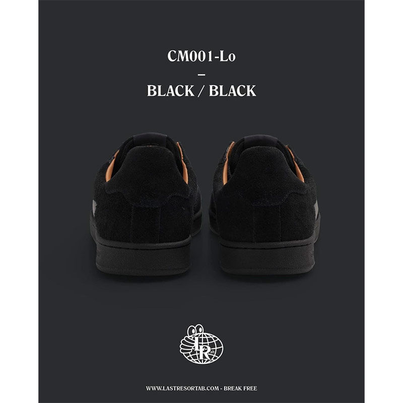 LAST RESORT AB（ラスト リゾート エービー）/ Suede Leather Lo -BLACK/BLACK-