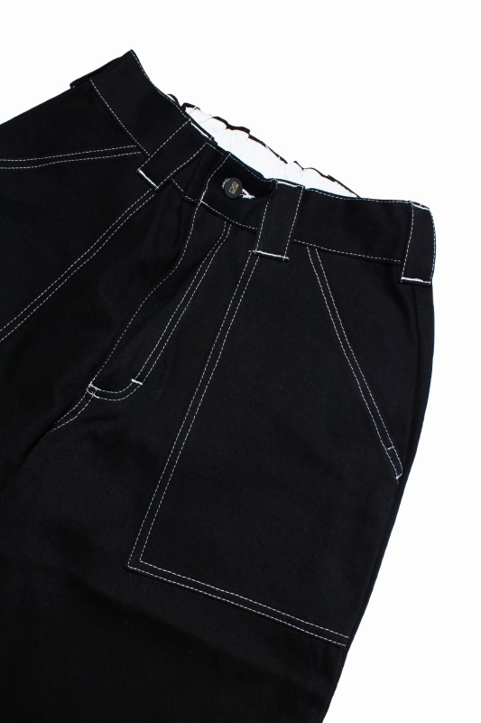 Poetic Collective(ポエティックコレクティブ)/ PAINTER PANTS -BLK×WHT-