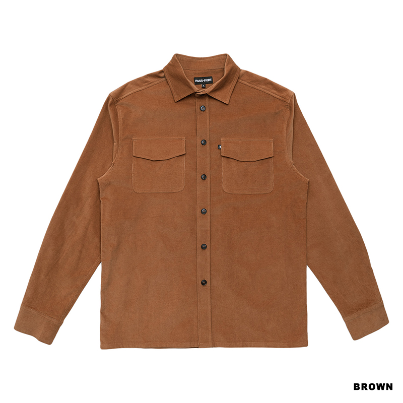 PASS PORT(パスポート)/ Micro Cord Workers Shirt -2.COLOR-