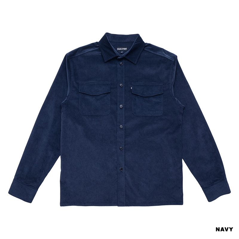 PASS PORT(パスポート)/ Micro Cord Workers Shirt -2.COLOR- | E.S.P. 