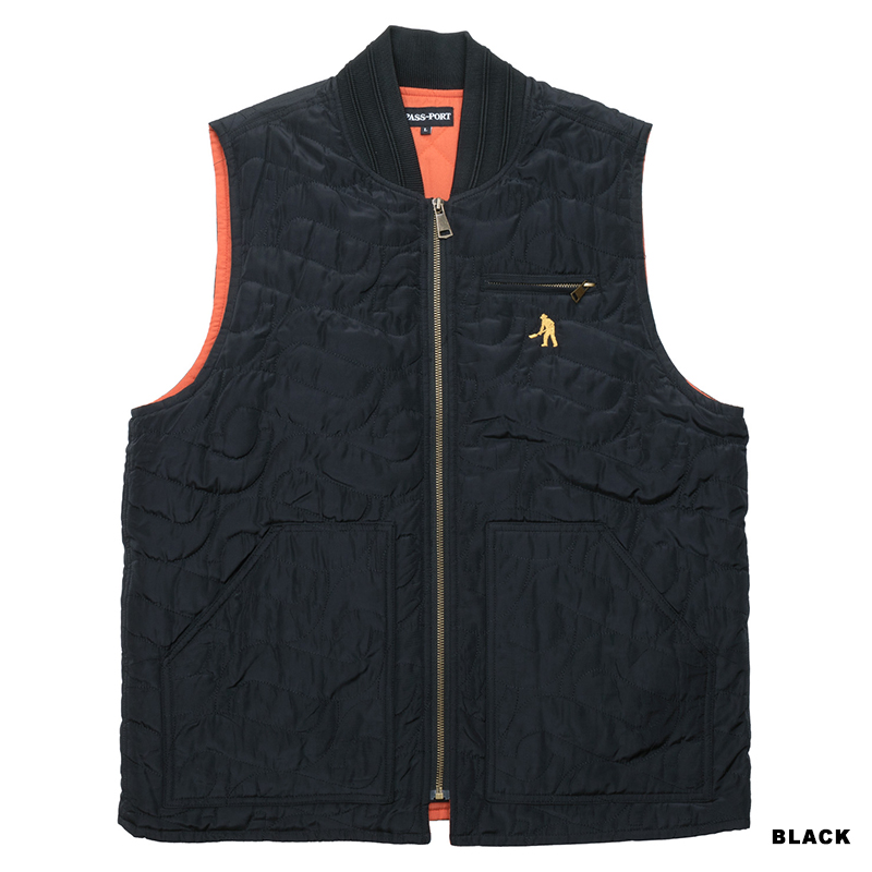PASS PORT(パスポート)/ Tilde Puff Packers VEST -3.COLOR-(BLACK)