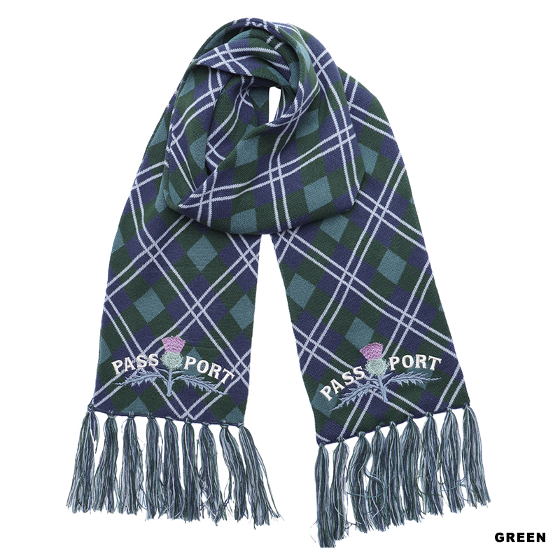 PASS PORT(パスポート)/ Thistle Scarff -3.COLOR-(GREEN)