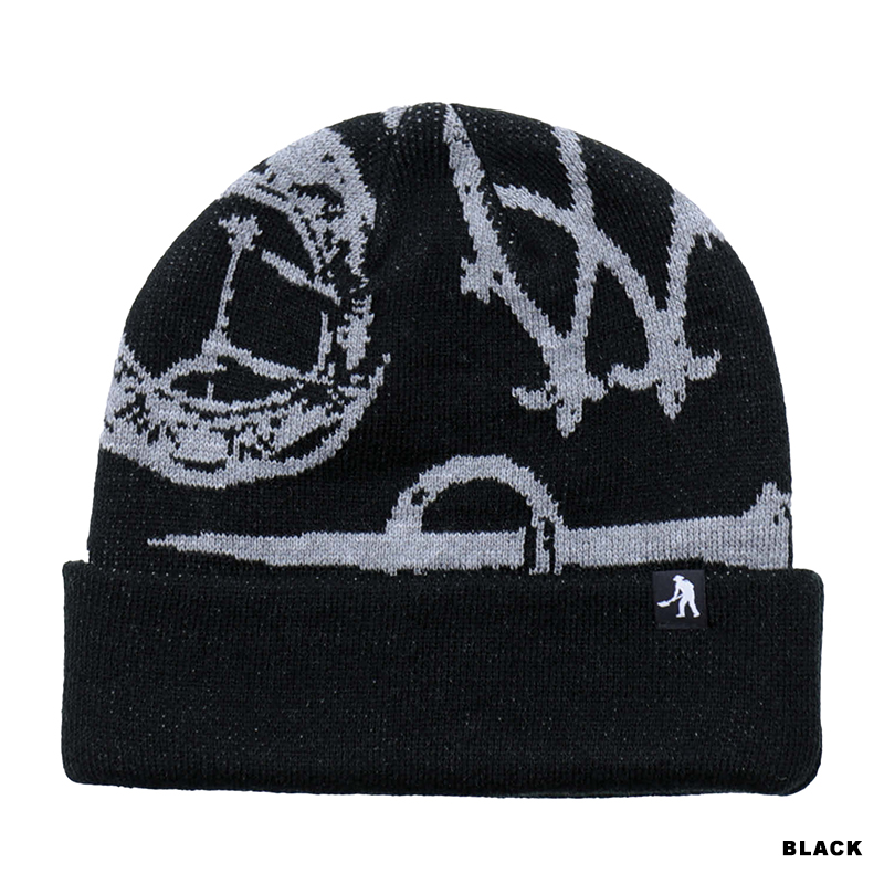 PASSPORT TRINKETS BEANIE BLACK - ニットキャップ/ビーニー