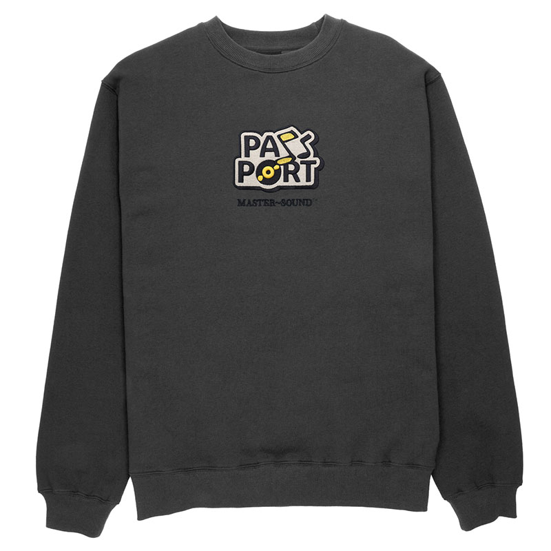 PASS PORT(パスポート)/ MASTER SOUND EMBROIDERED SWEATER -2.COLOR-(BLACK)