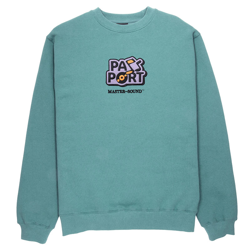 PASS PORT(パスポート)/ MASTER SOUND EMBROIDERED SWEATER -2.COLOR-(TEAL)