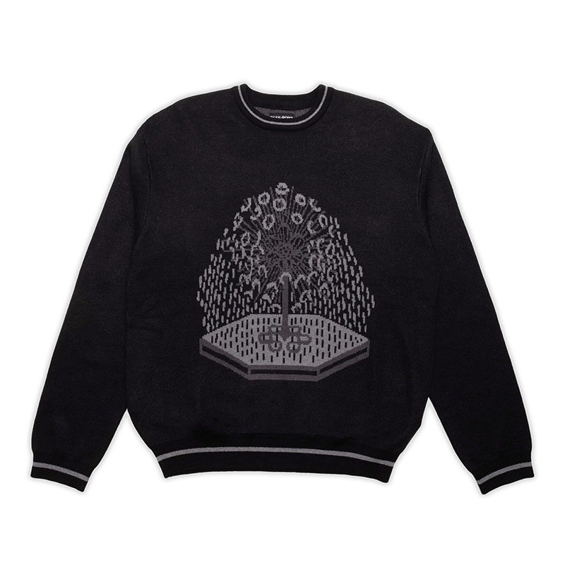 PASS PORT(パスポート)/ KINGS X FOUNTAIN MOHAIR SWEATER -3.COLOR-(BLACK)