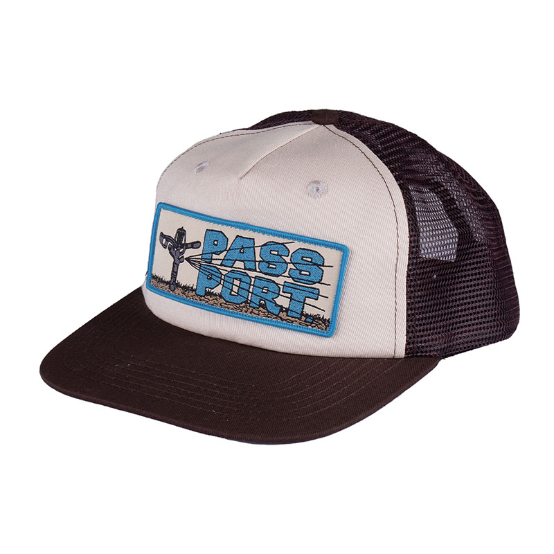 PASS PORT(パスポート)/ WATER RESTRICTIONS WORKERS TRUCKER CAP -3.COLOR-(BROWN)