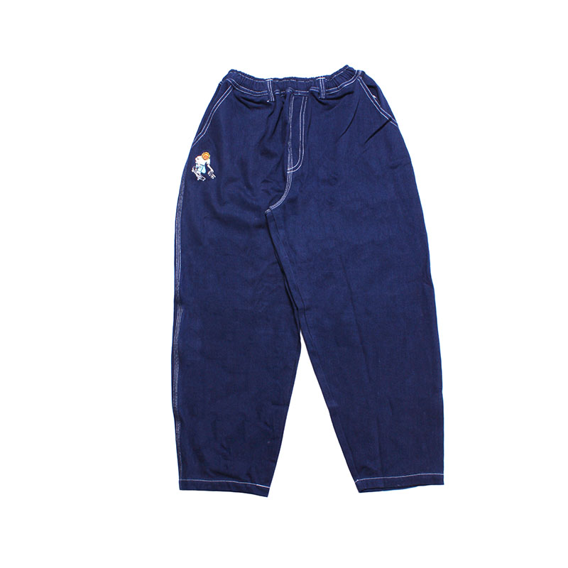 TELEVISI STAR(テレビジスター)/ NAVY DENIM SUNFLOWERS WHITE STICH -NAVY-