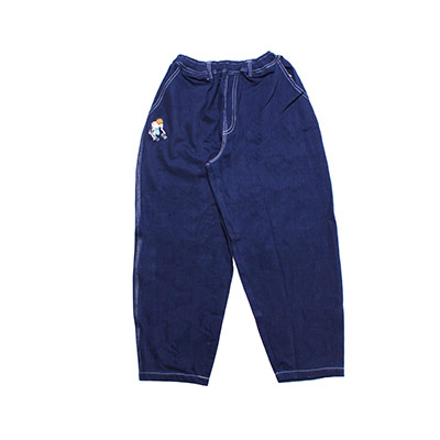 TELEVISI STAR(テレビジスター)/ NAVY DENIM SUNFLOWERS WHITE STICH -NAVY-