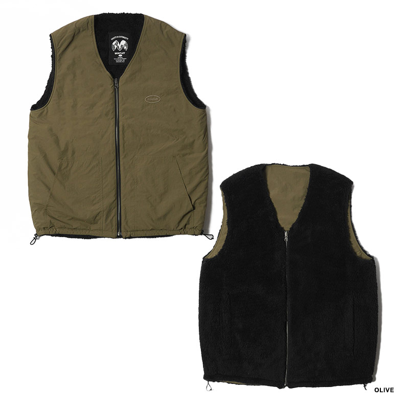 MONTLEY(モーレー)/ REVERSIBLE VEST -2.COLOR-(OLIVE)