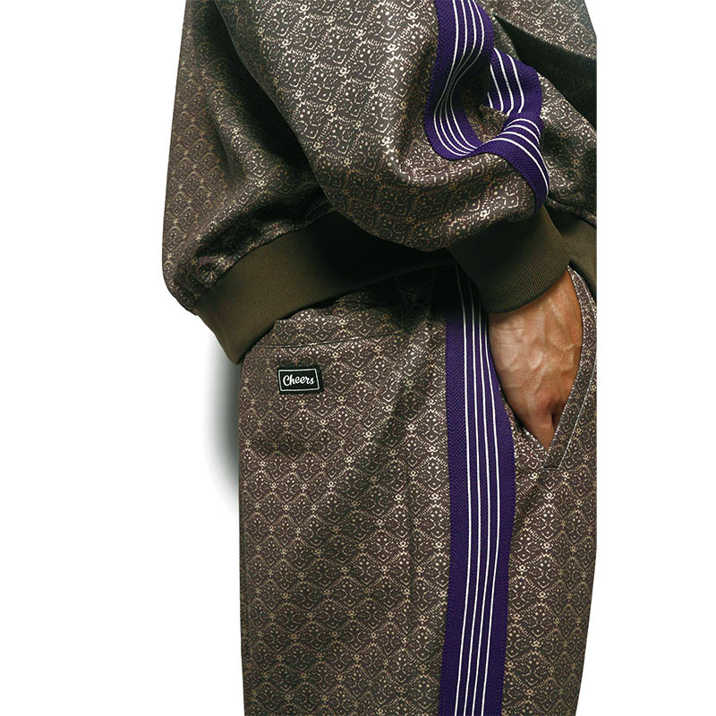 Cheers(チアーズ)/ BATIK TRACK PANTS -BROWN-