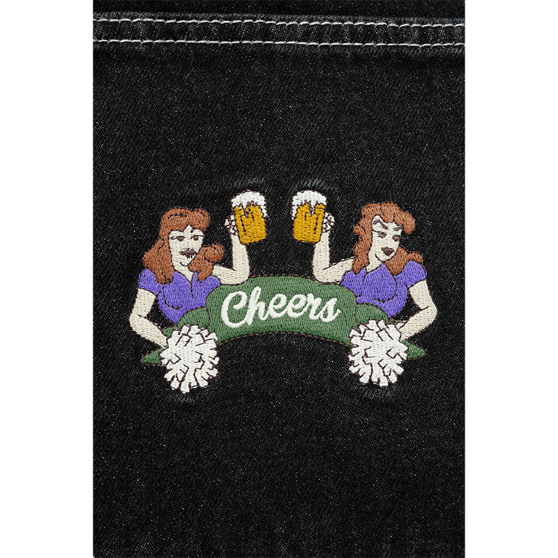 Cheers(チアーズ)/ BIG DENIM SHORTS -BLACK-