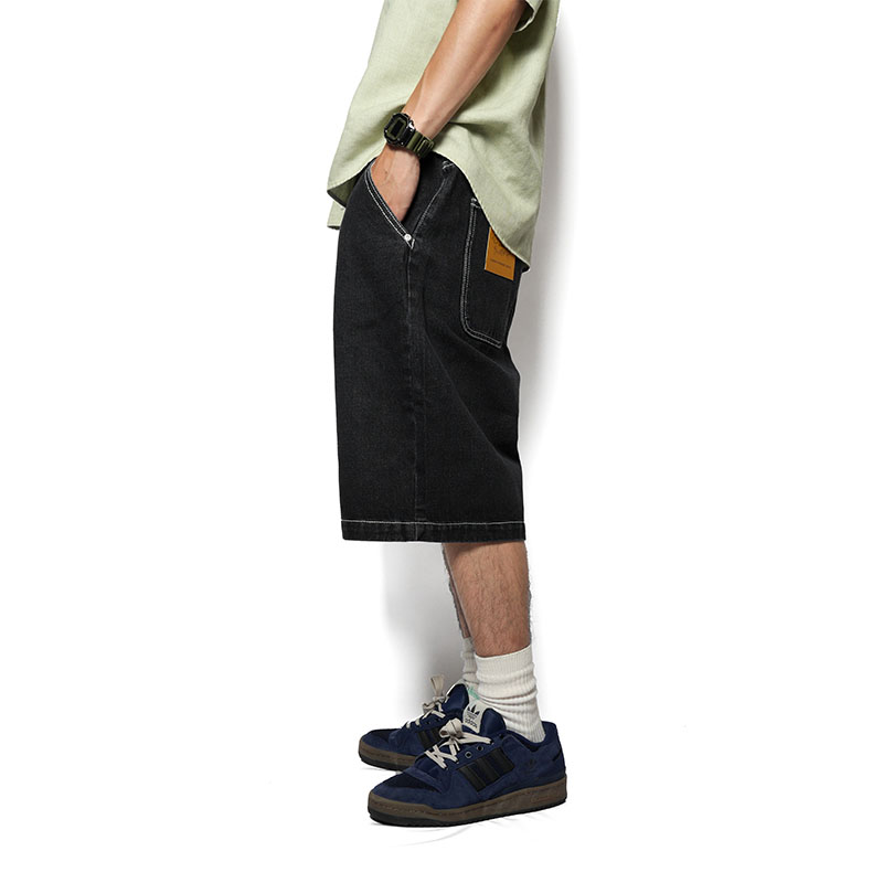 Cheers(チアーズ)/ BIG DENIM SHORTS -BLACK-