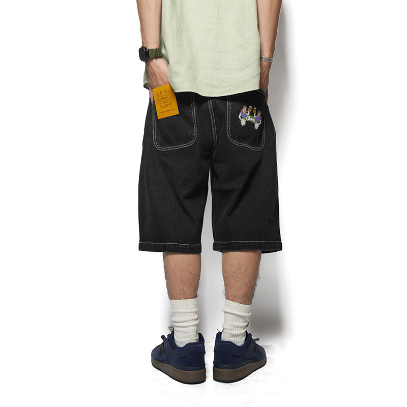 Cheers(チアーズ)/ BIG DENIM SHORTS -BLACK-