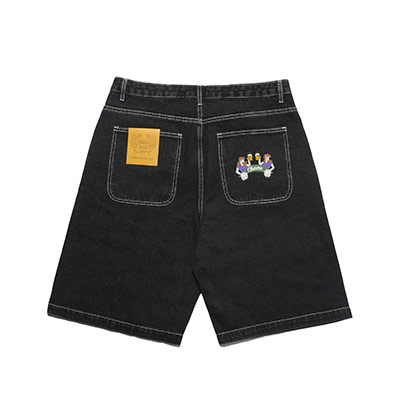 Cheers(チアーズ)/ BIG DENIM SHORTS -BLACK-
