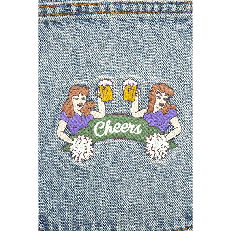 Cheers(チアーズ)/ BIG DENIM SHORTS -USED.INDIGO-